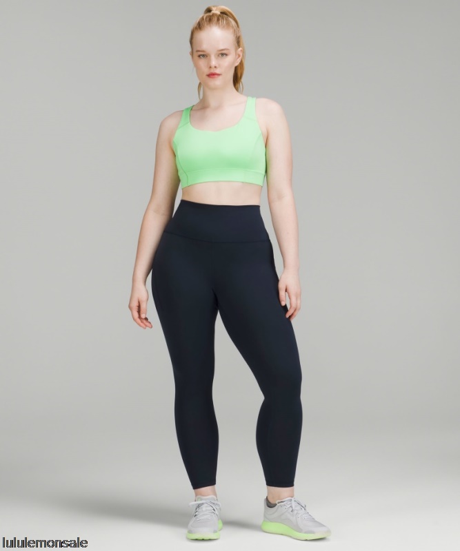 Lululemon Damen DELULU062 | True Navy Wunder Zug Hohe Strumpfhose Mit Taschen 25